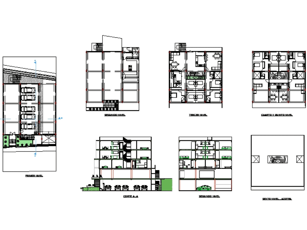 Edificio De Departamentos En Autocad Descargar Cad Mb Bibliocad My Xxx Hot Girl 9679