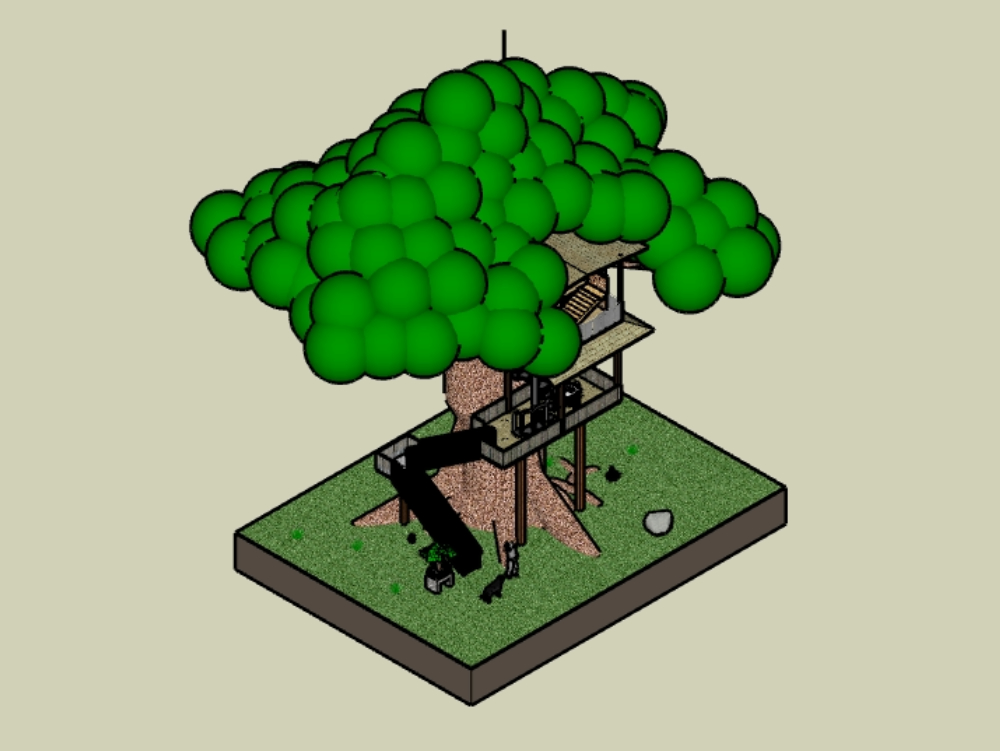 Casa na Árvore 3D
