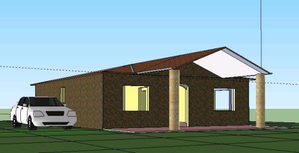 3D-Plan des Hauses