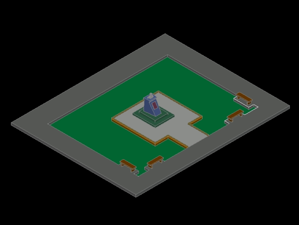 Small square in 3d.