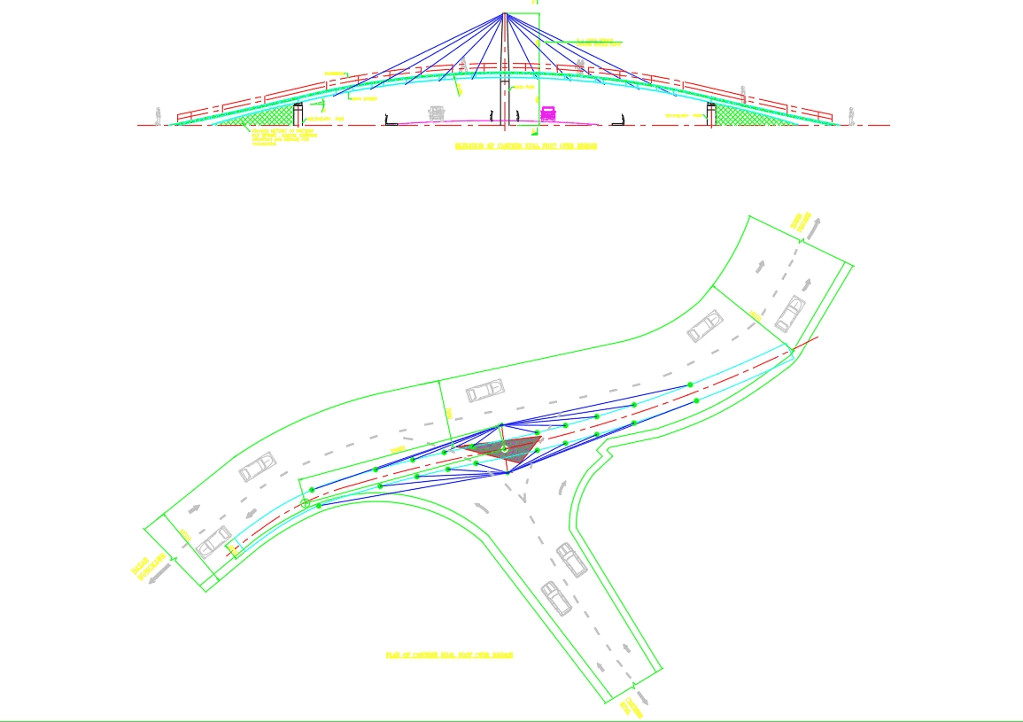 Foot over bridge in AutoCAD CAD download (665.86 KB) Bibliocad