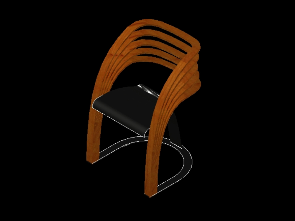 3d chair.