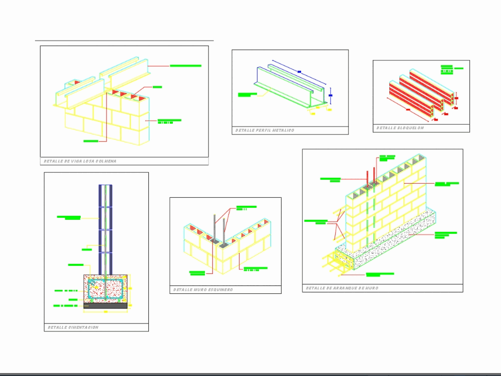 Block wall in AutoCAD | CAD download (54.41 KB) | Bibliocad