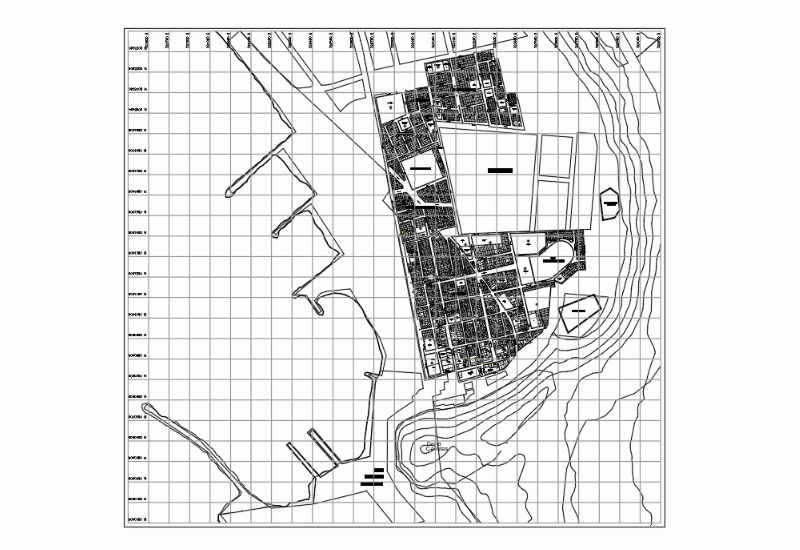 Cadastral map of salaverry - trujillo