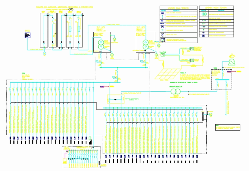 Diagrama unifilar electrico en AutoCAD | CAD ( KB) | Bibliocad