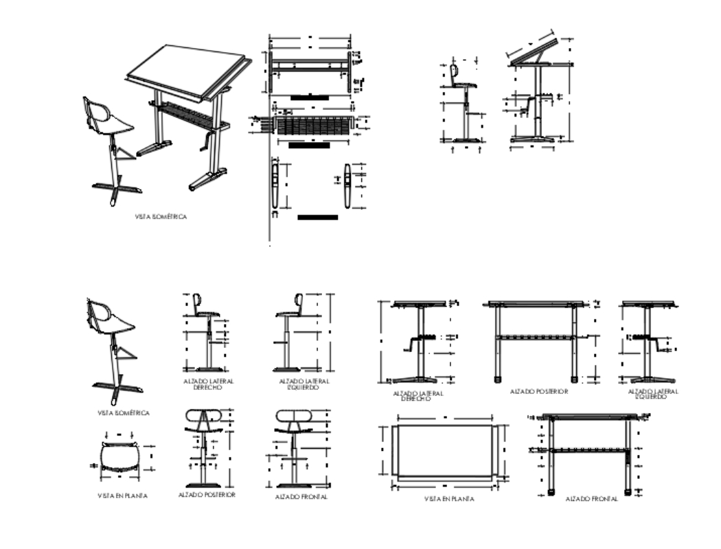 Furniture for planimetry