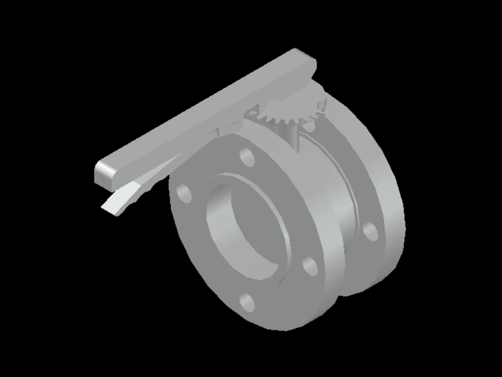 Butterfly valves in 3d.
