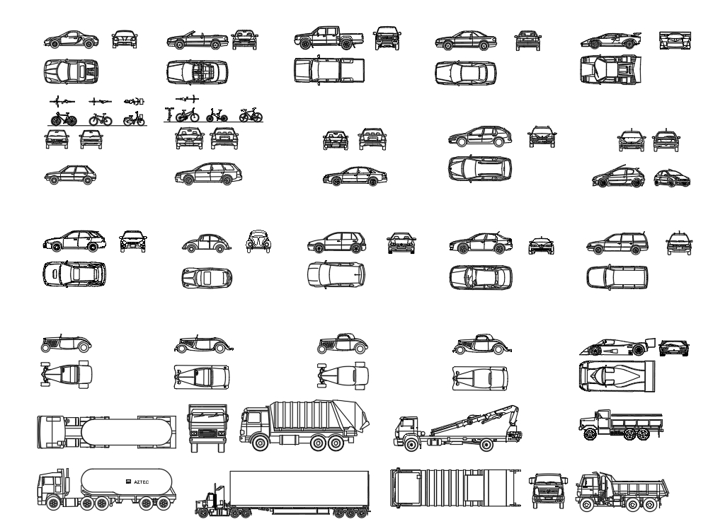 Bloques De Autos En Autocad Descargar Cad 167 Mb Bibliocad 2788