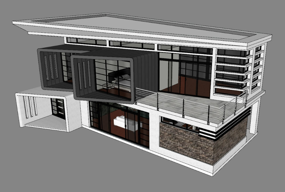 Casa residencial 3D