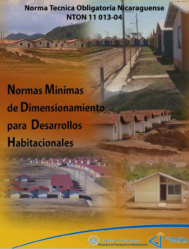 Normas minimas de dimensionamiento habitacional - Nicaragua