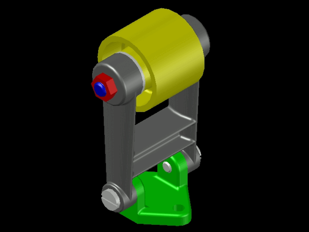 3d band tensioner in AutoCAD CAD download (2.06 MB) Bibliocad