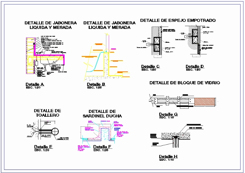 Desarrollo y Detalles Baño