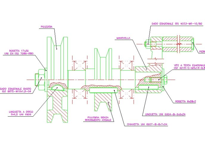 SHAFT WITH PULLEY