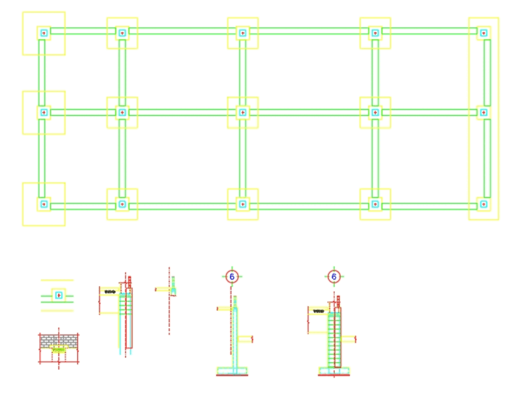 Detalles de cimentacion en AutoCAD | Descargar CAD (3.15 MB) | Bibliocad