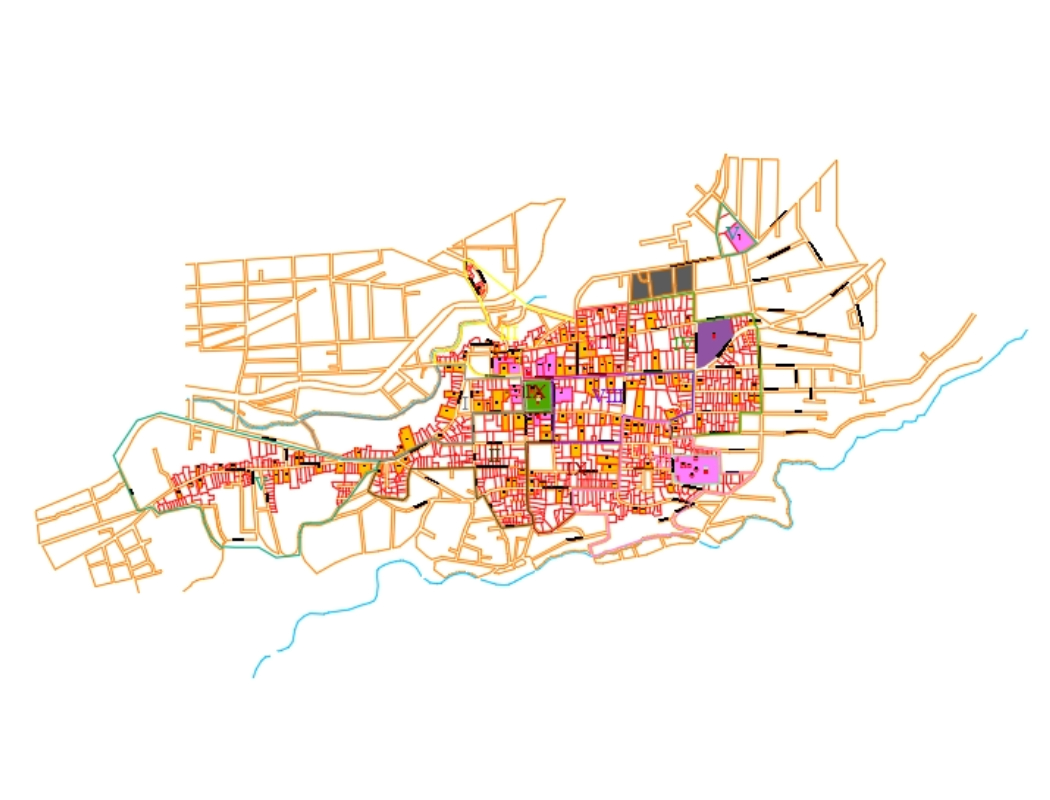 urban map of huauchinango
