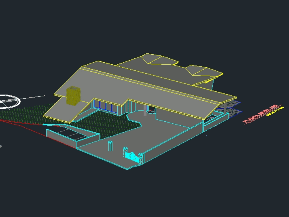 3d beach house in AutoCAD | CAD download (2.28 MB) | Bibliocad