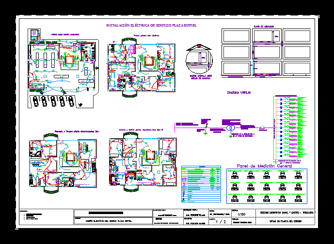Electrical design of a departmental building