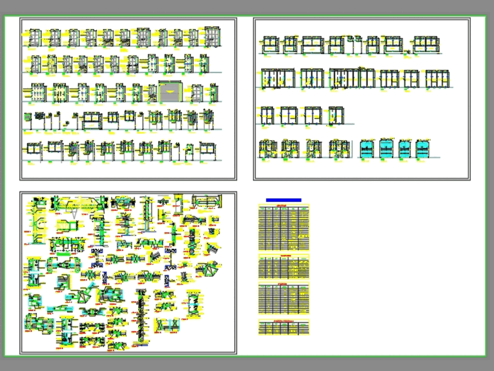 Detalle Puertas Y Ventanas En AutoCAD | CAD (1.19 MB) | Bibliocad