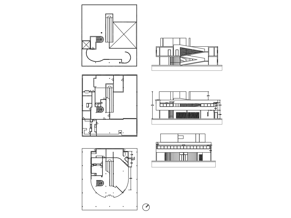 Villa savoye in AutoCAD | CAD download (140.45 KB) | Bibliocad villa electrical plan 