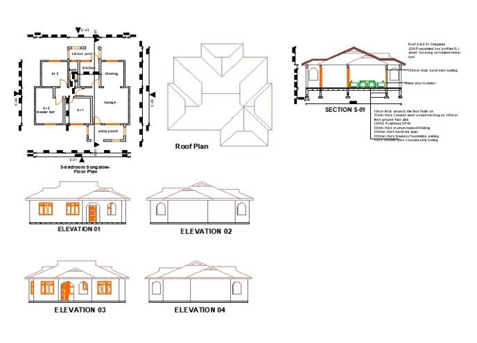 Bungalow de 3 habitaciones