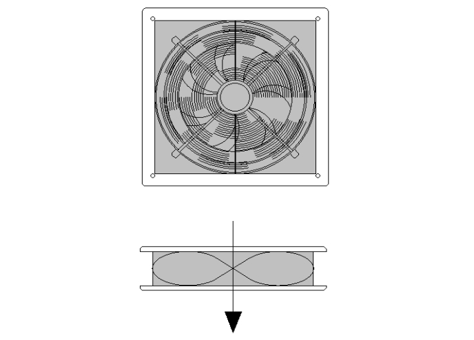 Wall mounted fan