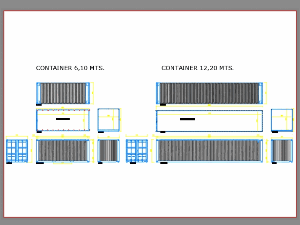 Container in AutoCAD | Download CAD free (170.88 KB  