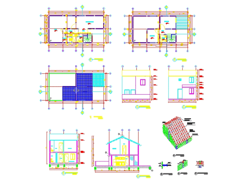 Vivienda De Mamposteria Confinada En AutoCAD | CAD (527.07 KB) | Bibliocad