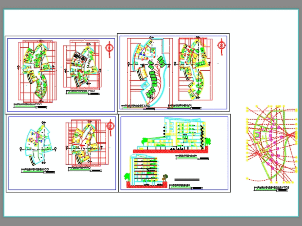 Hospital cardiologico en AutoCAD Descargar CAD gratis 