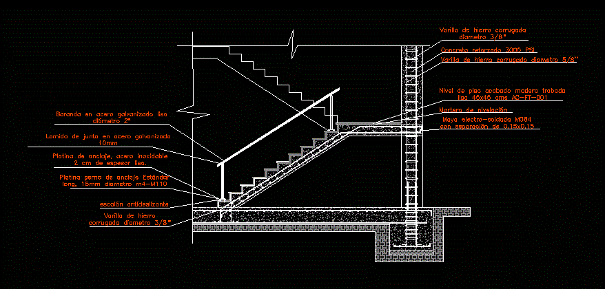 Escada de concreto