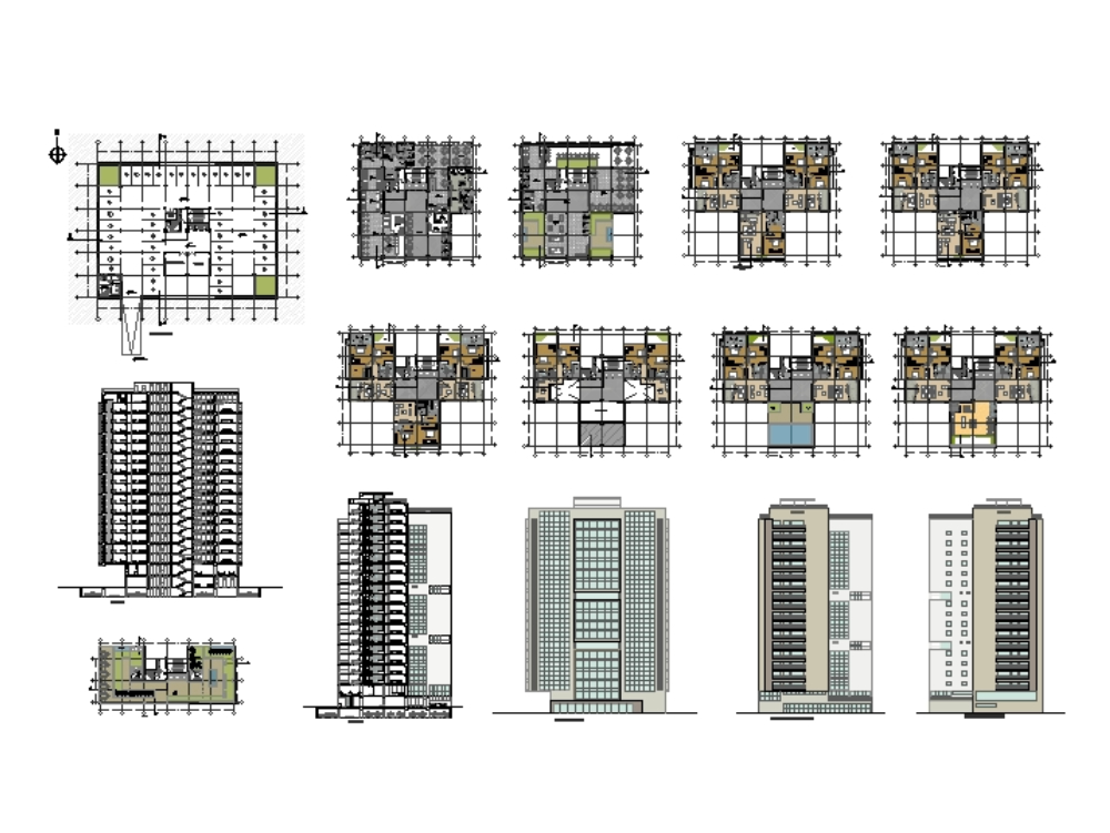 21-story multifamily building.