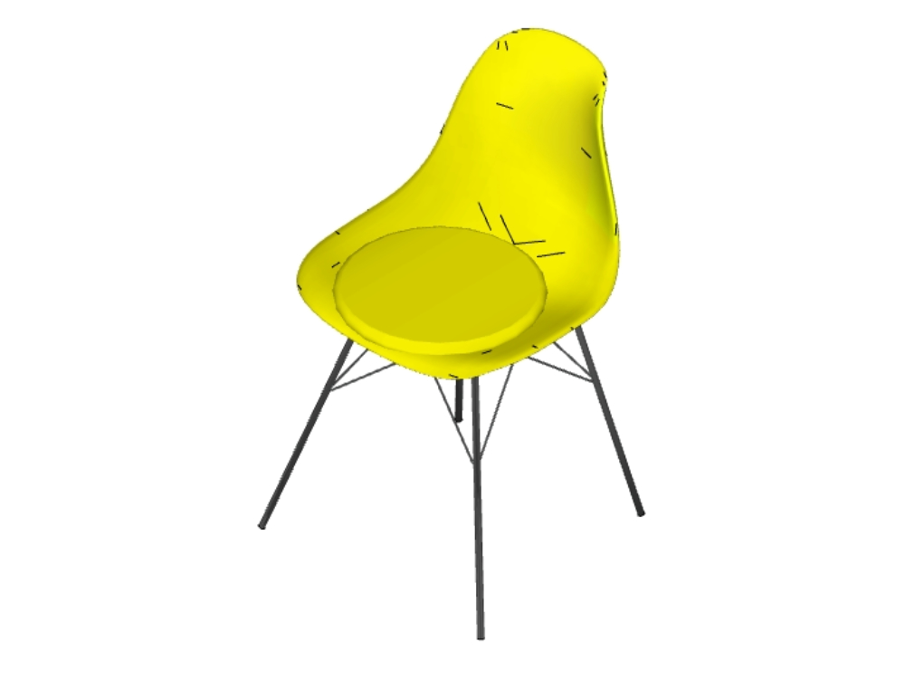 Conception de chaise 3D