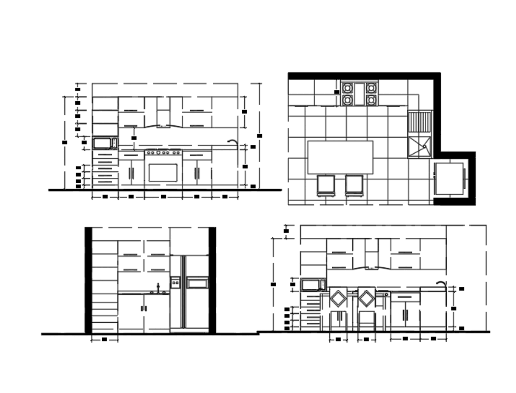 Cocina En Autocad Descargar Cad Kb Bibliocad