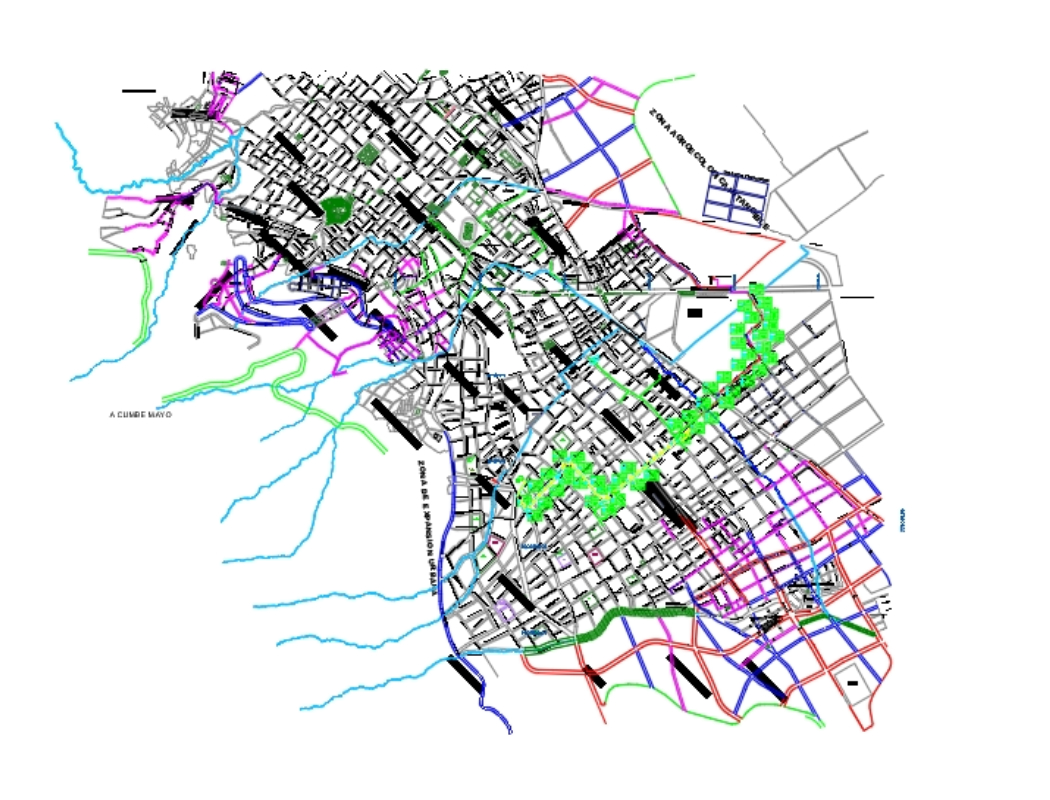 mapa urbano de cajamarca