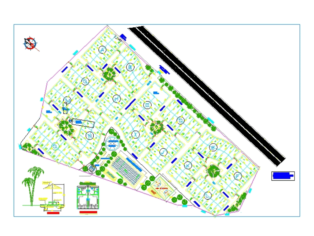 Plano Urbano De Pumacahua En Autocad Cad Mb Bibliocad Sexiz Pix 9756