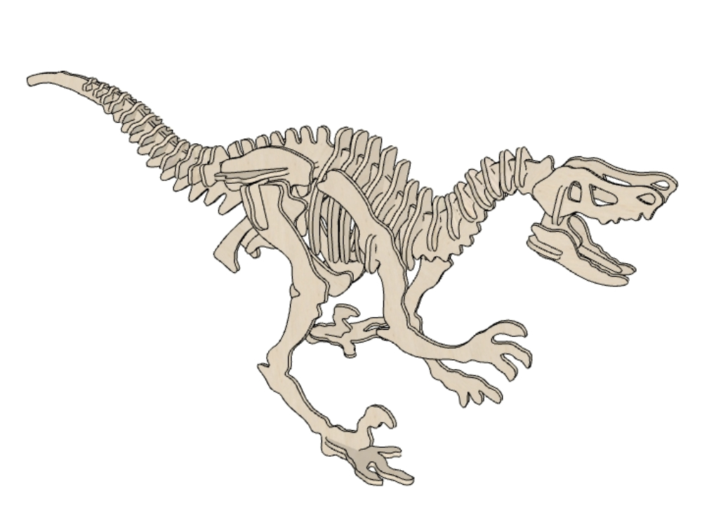 Fósil de dinosaurio.
