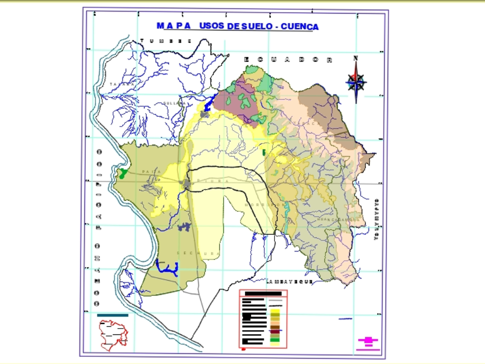 Mapa departamental de Piura