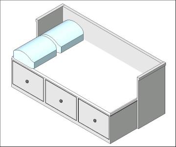 Sofá-cama Ikea