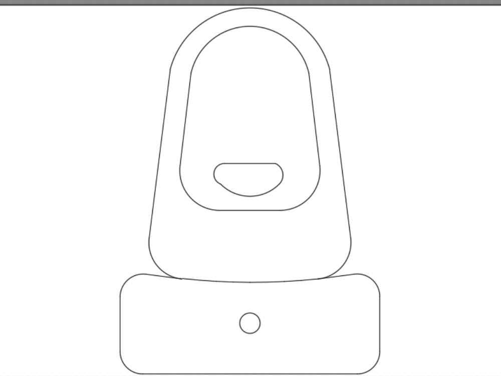 Inodoro en AutoCAD | Descargar CAD gratis (22.81 KB) | Bibliocad