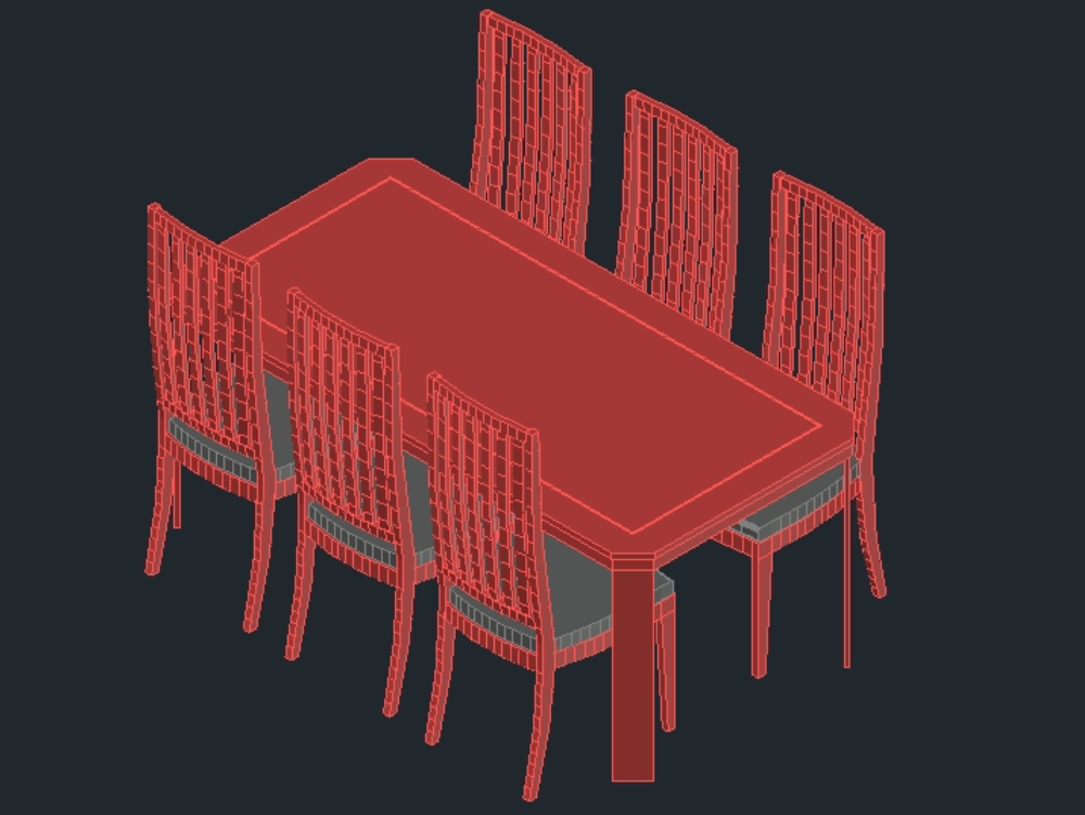 mesa de jantar 3D
