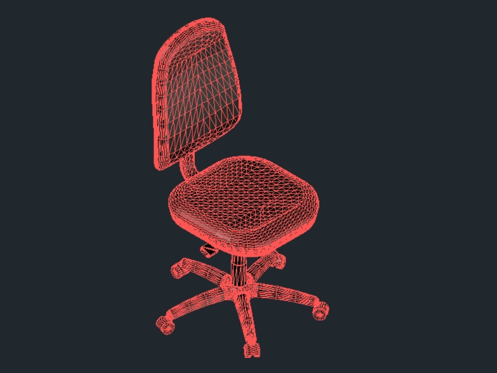 cadeira de escritório 3d