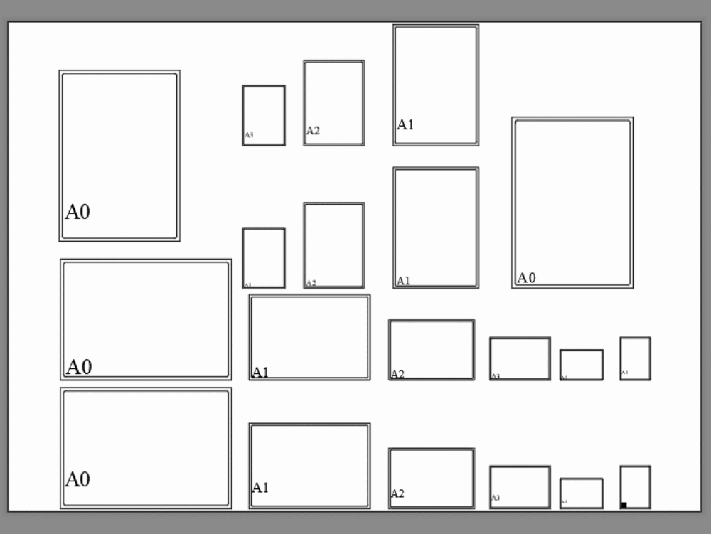 Titleblock layout - inches in AutoCAD | CAD (235.04 KB) | Bibliocad