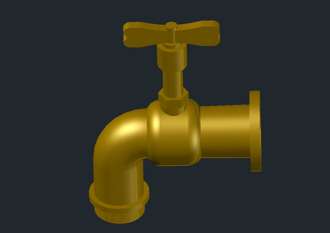 3d water tap
