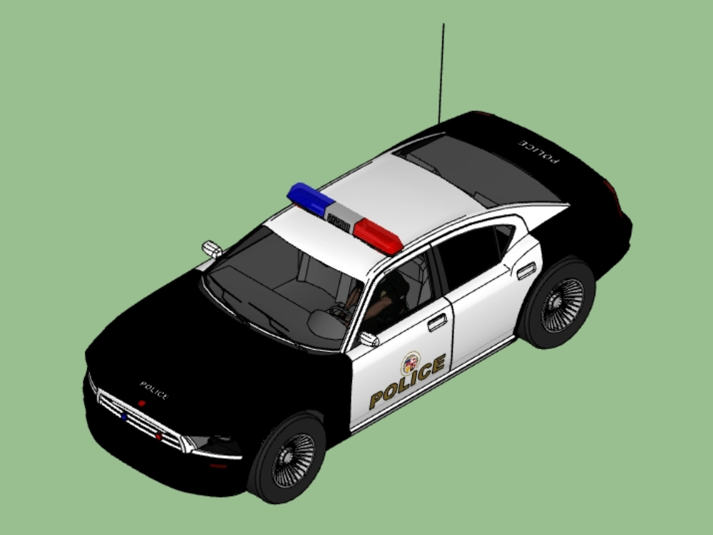 Automóvil de policía.
