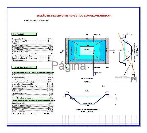 Geomembran-Reservoir-Design