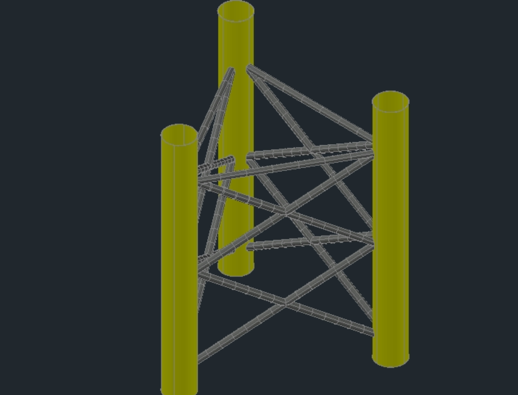estrutura de arame 3d