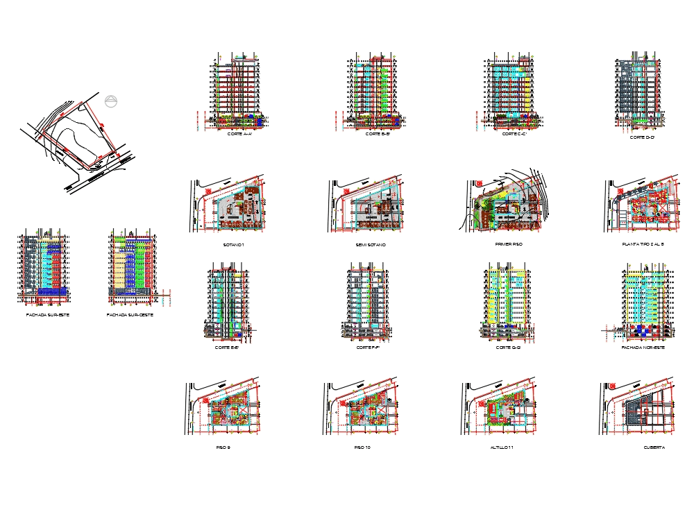 Immeuble Dans Autocad Téléchargement Cad 22 Mb Bibliocad 6130