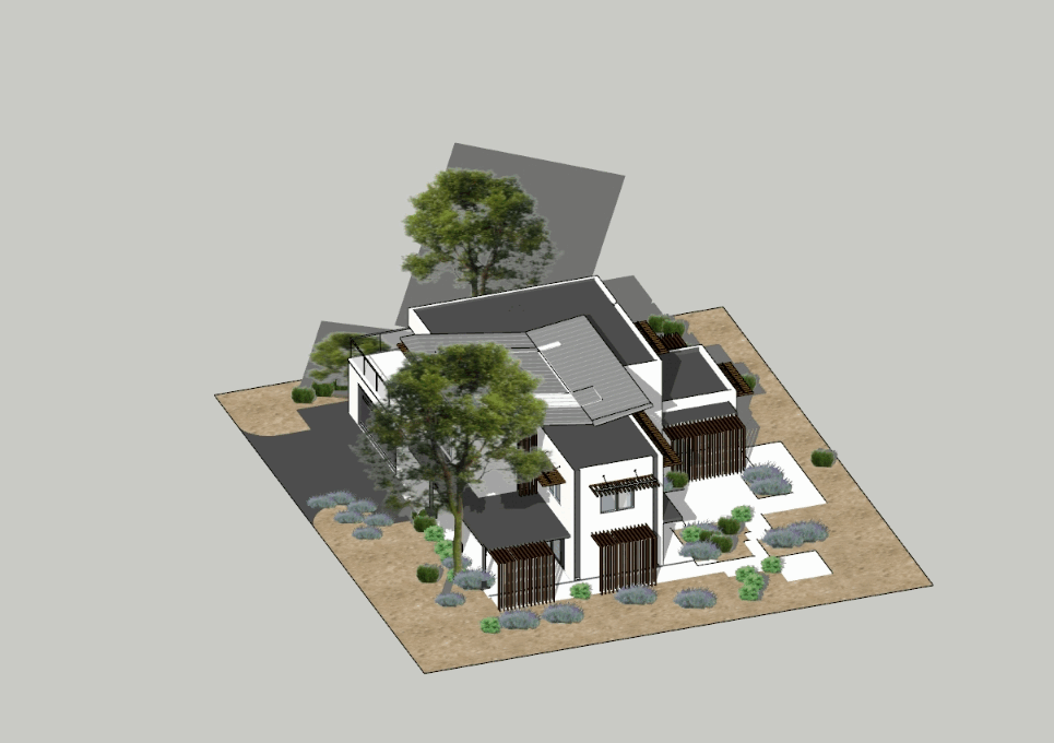 3d modern house in SKP | CAD download ( MB) | Bibliocad