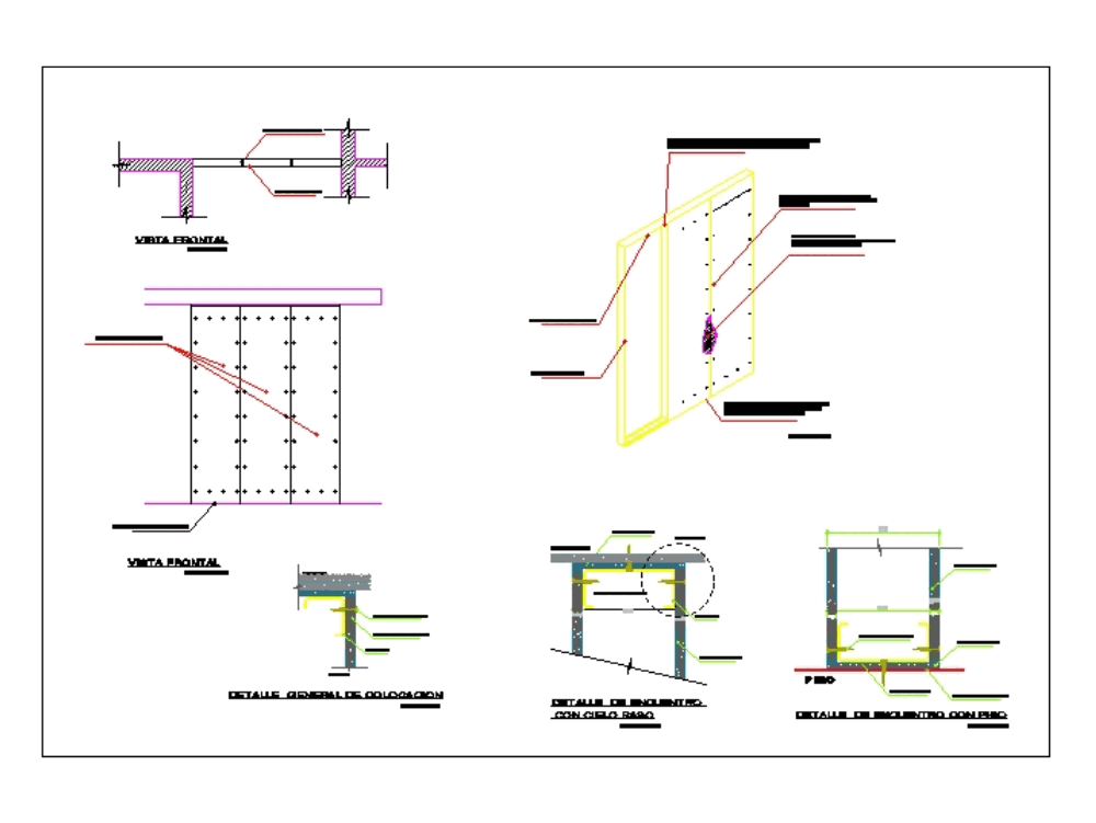 DETALLE DE TABIQUERIA DRYWALL