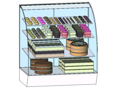 3d glass display case