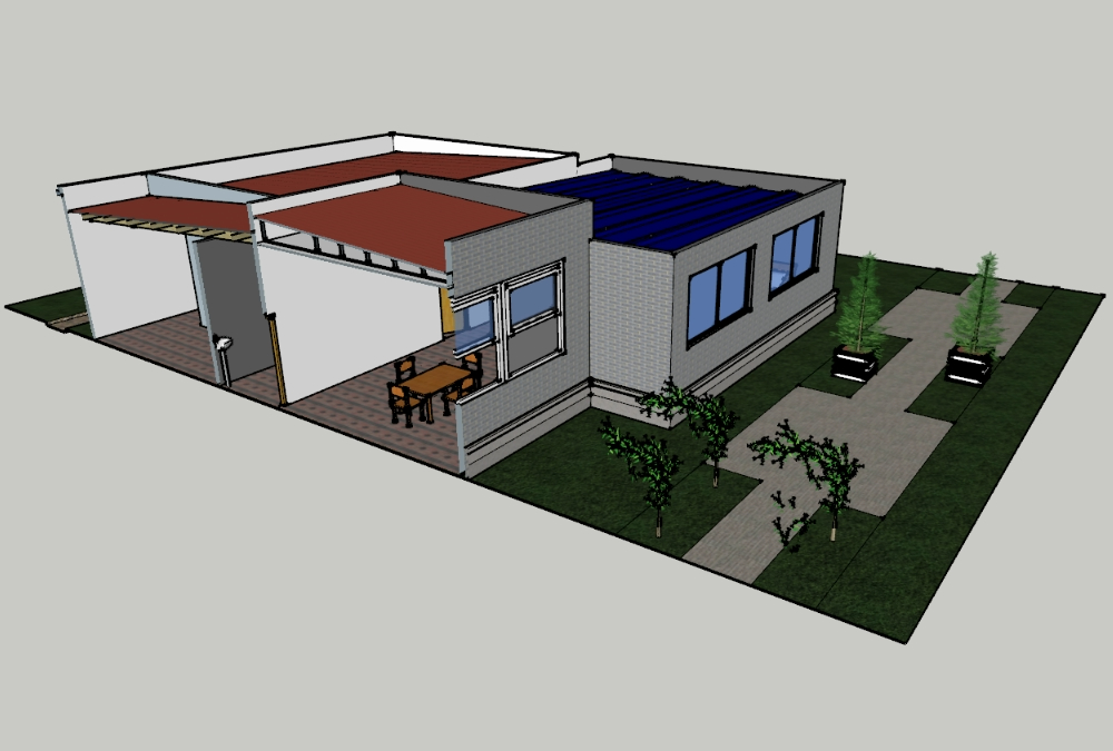 Casa mobiliada 3D
